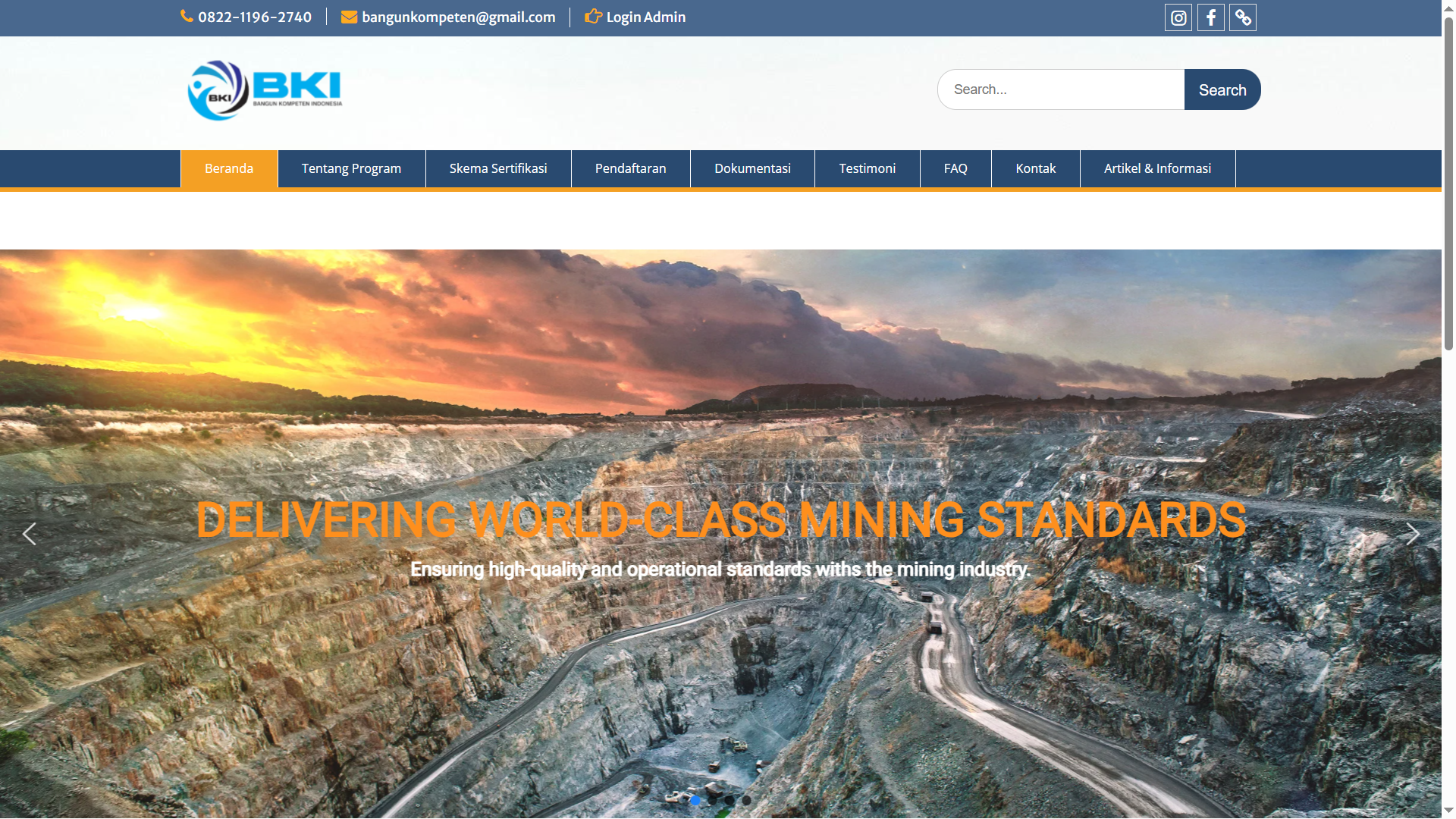 Pengembangan Website PT. BANGUN KOMPETEN INDONESIA